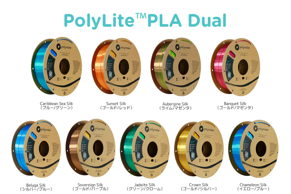 フィラメント「PolyLite-PLA-Dual」／出典：サンステラ社